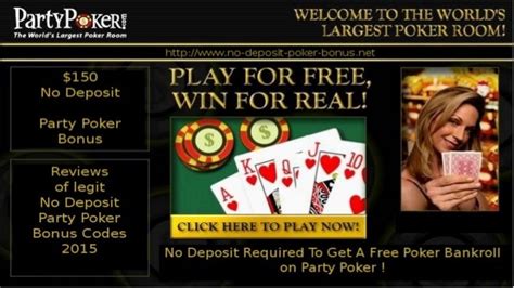 party poker bonus code no deposit